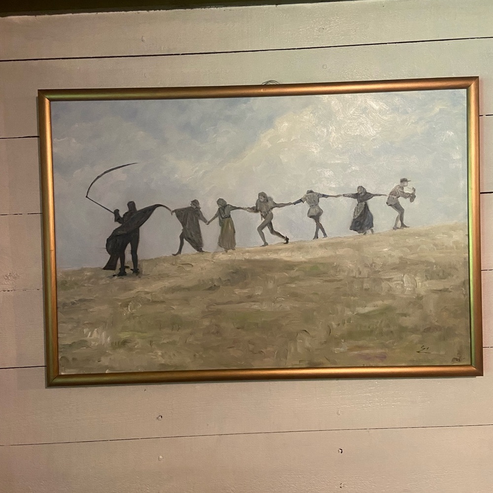 original oil painting, framed